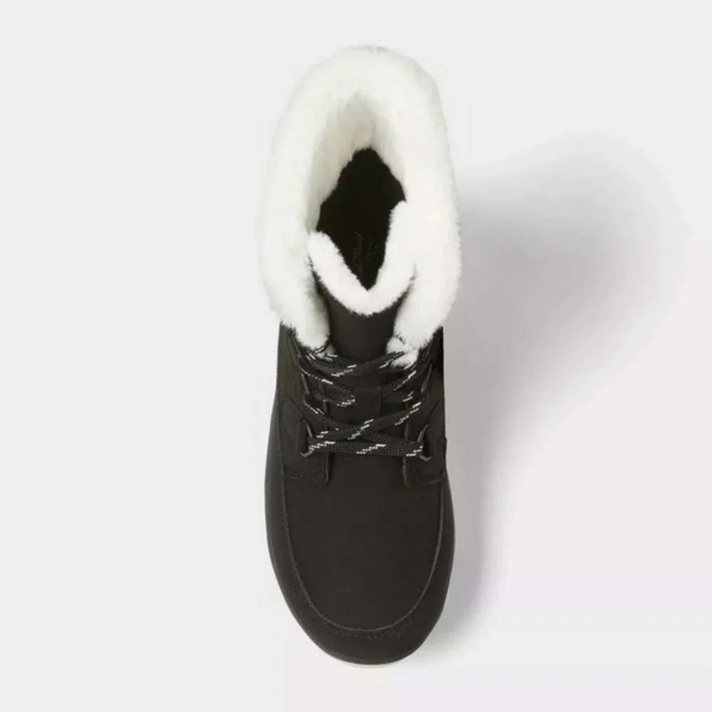 Women's Universal Thread Corie Shearling‎ Hiker Boots Black Size 9 New With Tags